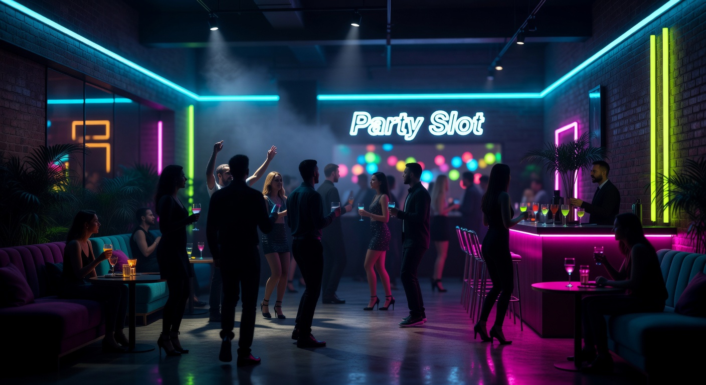 Neon Lounge Party Background
